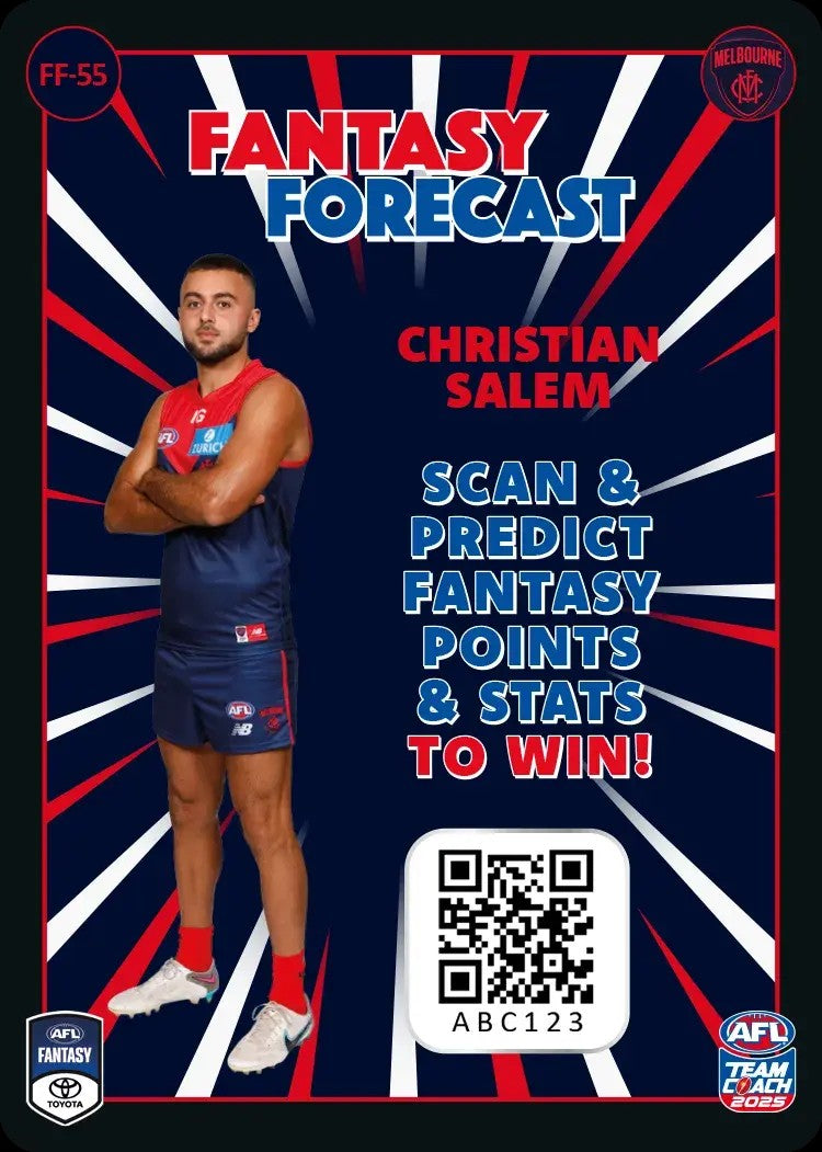 2025 Teamcoach AFL Fantasy Forecast - Cards 1 to 90 - Pick Your Card