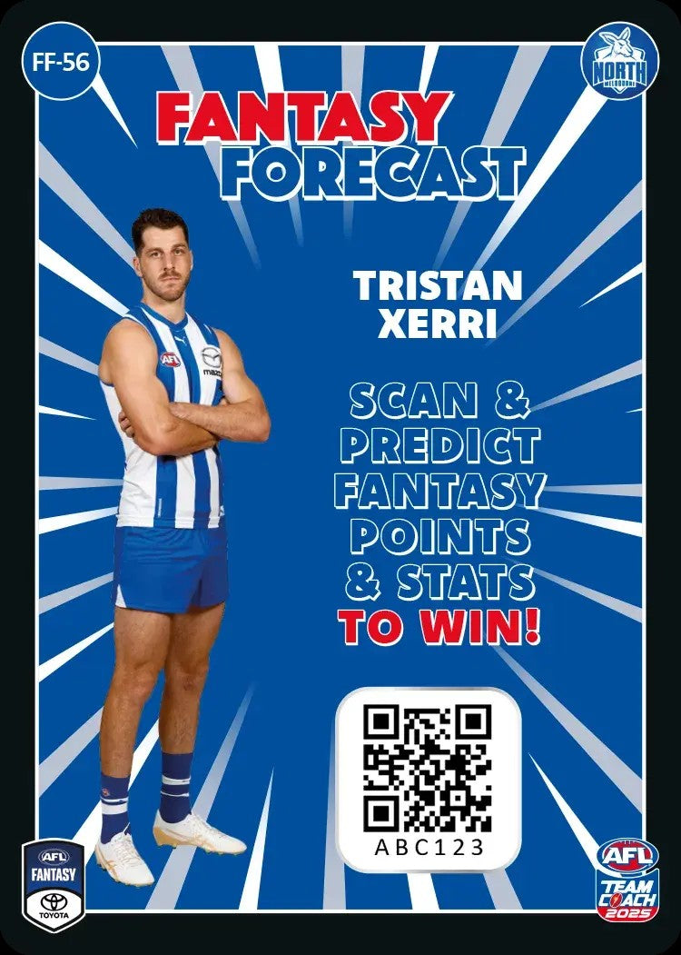 2025 Teamcoach AFL Fantasy Forecast - Cards 1 to 90 - Pick Your Card