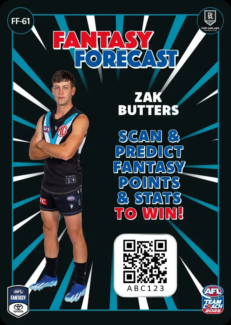 2025 Teamcoach AFL Fantasy Forecast - Cards 1 to 90 - Pick Your Card