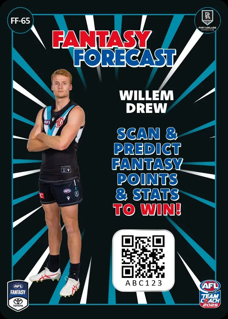2025 Teamcoach AFL Fantasy Forecast - Cards 1 to 90 - Pick Your Card