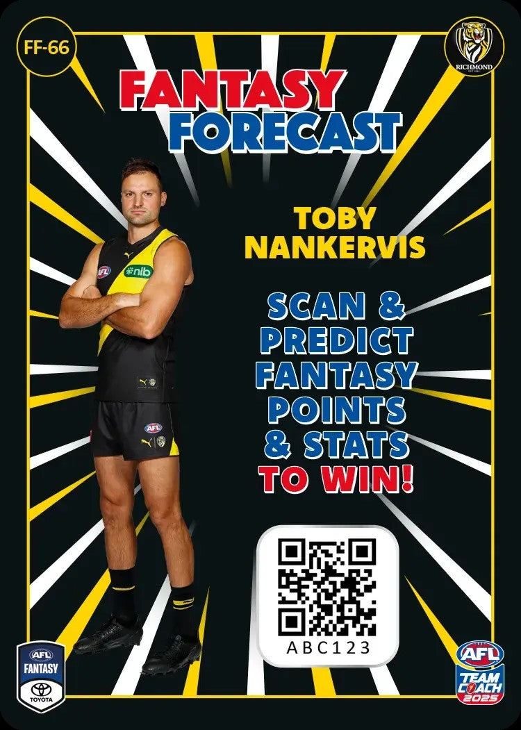 2025 Teamcoach AFL Fantasy Forecast - Cards 1 to 90 - Pick Your Card