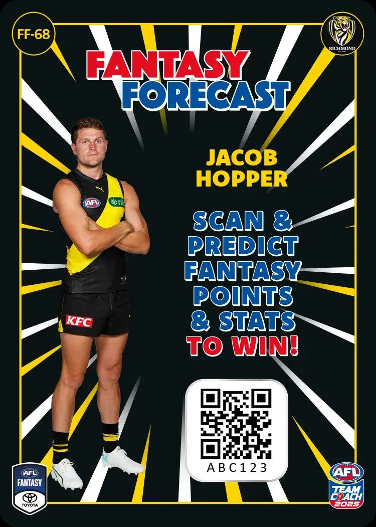 2025 Teamcoach AFL Fantasy Forecast - Cards 1 to 90 - Pick Your Card