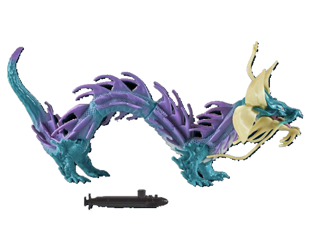 MonsterVerse Godzilla vs. Kong 2: The New Empire - Tiamat with Submarine 6" Action Figure