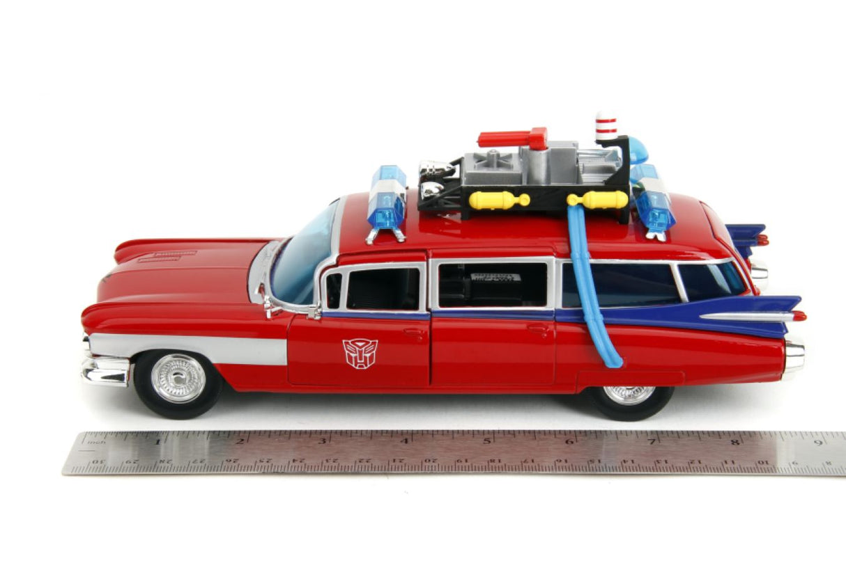 Hollywood Rides - Ghostbusters ECTO-1 X Optimus Prime Mash-up 1:24 Scale Diecast Vehicle