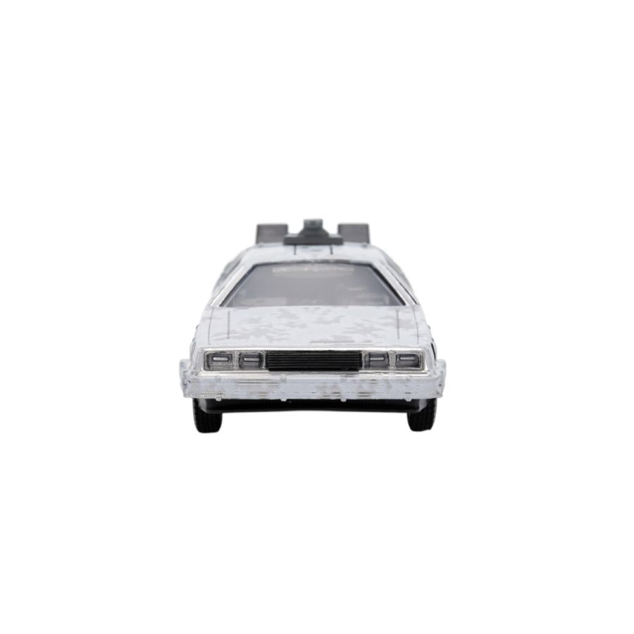 Back to the Future - Delorean (Frosted) 1:32 Scale Diecast Vehicle with Truck Box (SDCC Exclusive)