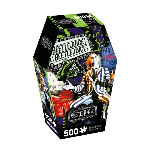 Beetlejuice Coffin Box, 500 Piece Jigsaw Puzzle by Aquarius