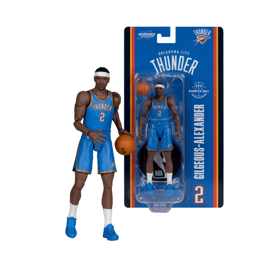 Shai Gilgeous-Alexander (Oklahoma City Thunder) 6″ Articulated Basketball NBA Figure