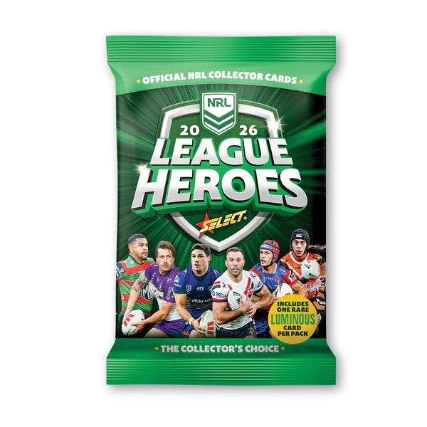 2026 Select NRL League Heroes Cards Pack