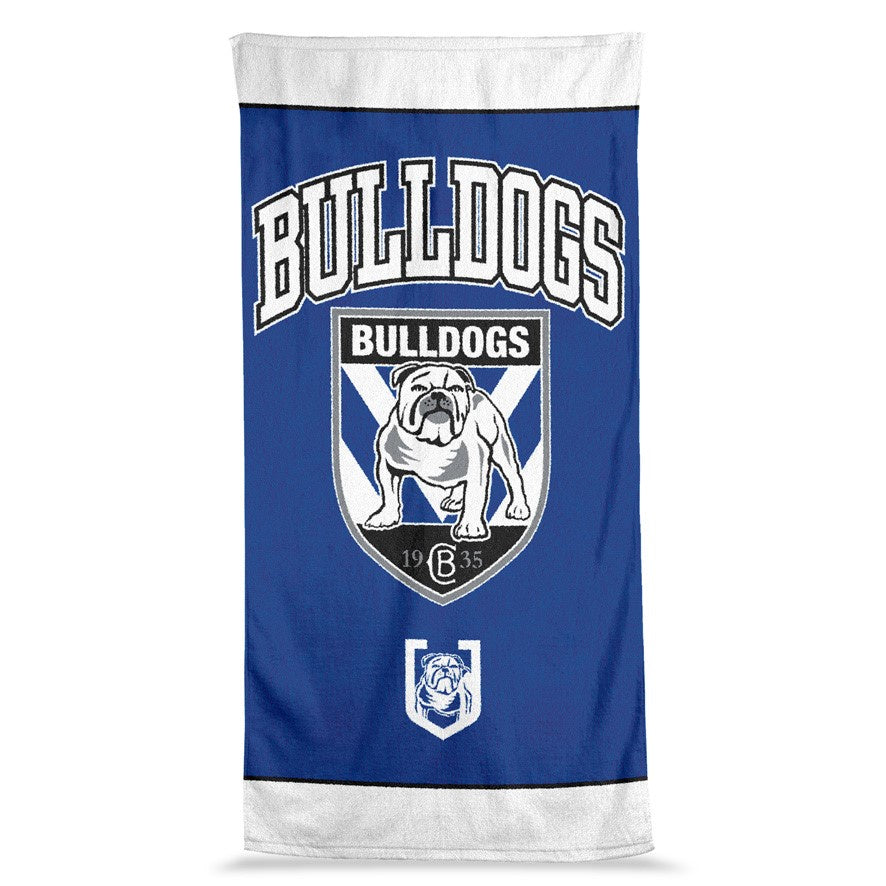 CANTERBURY BULLDOGS JUMBO BEACH TOWEL