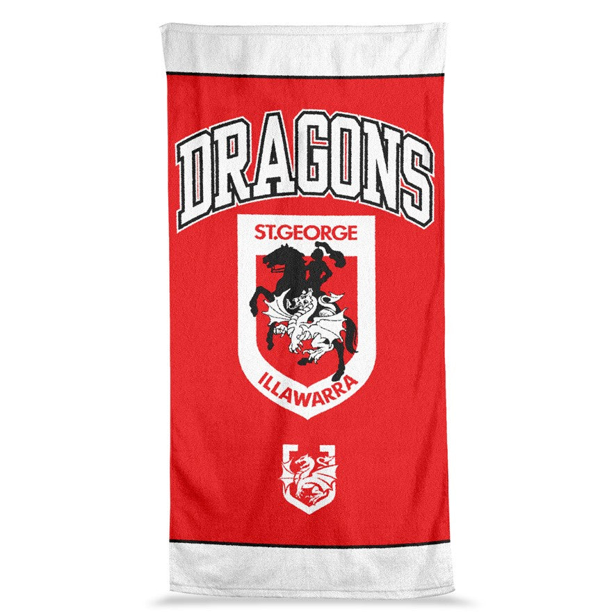 ST GEORGE ILLAWARRA DRAGONS JUMBO BEACH TOWEL