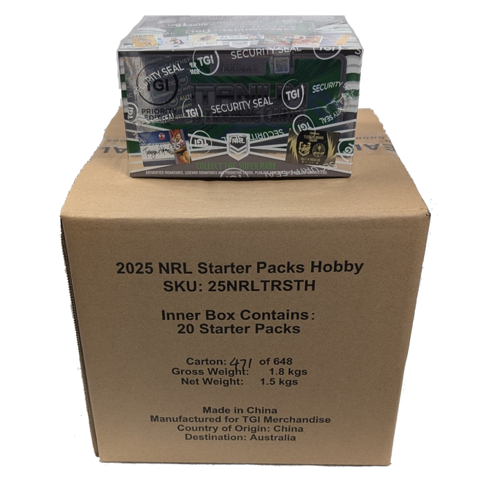 COMBO: PRIORITY Box & HOBBY Starter Box, 2025 TLA Traders Titanium NRL Rugby League