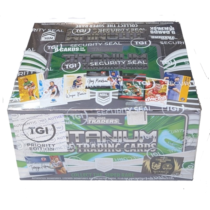 PRIORITY: 2025 TLA Traders Titanium NRL Rugby League Sealed Box