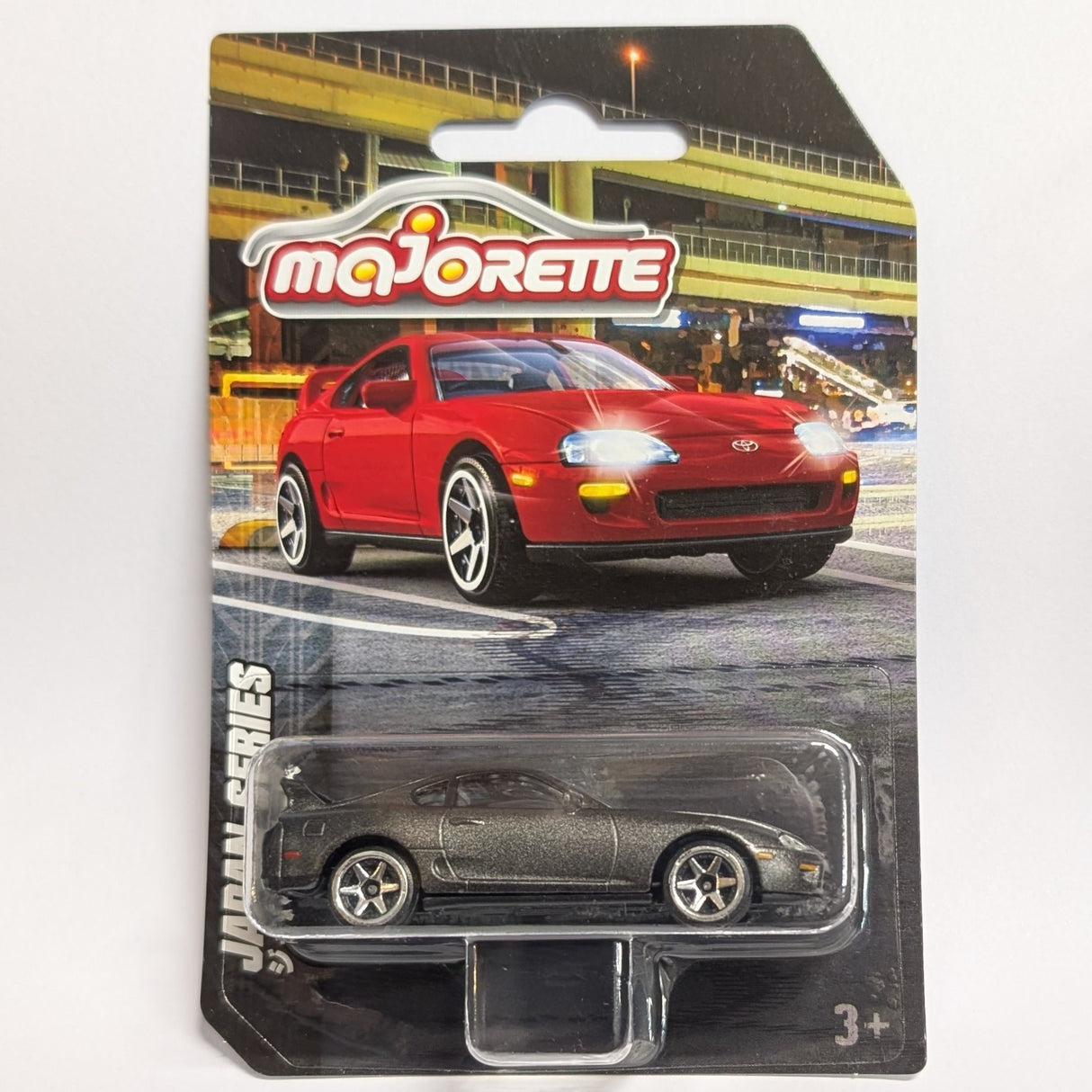Toyota Supra - Grey - Majorette: Japan Prime Series, 1:64 Scale Diecast Car