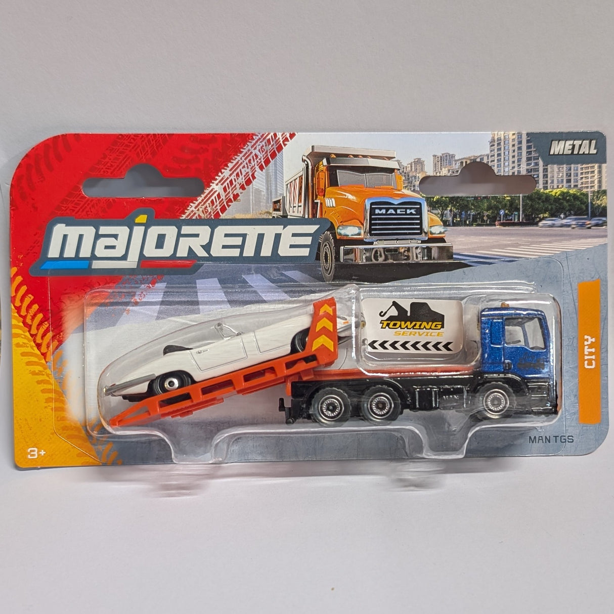MAN TGS - Majorette City Trailer, 1:64 Scale Diecast Car