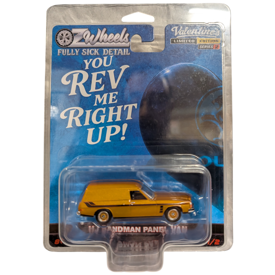 Oz Wheels Valentine's Day, 1976 Holden HJ Sandman, Fully Sick Detail FSD's Series 2 - 1:64 Scale Diecast - MAX 2 Per Customer