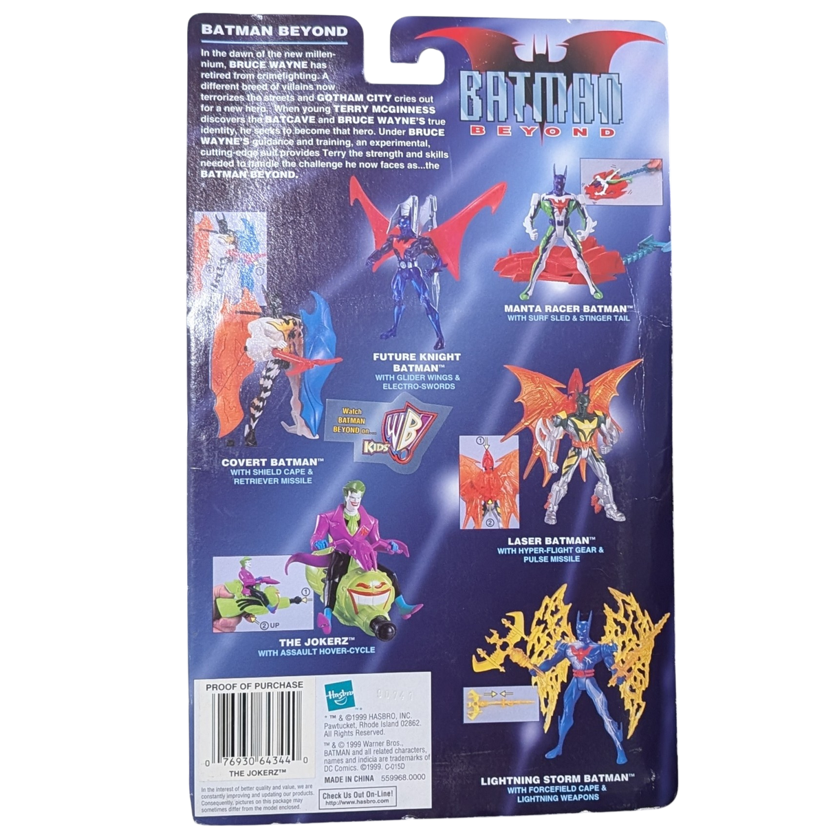 Batman Beyond, The Jokerz with Assault Hover-Cycle Action Figure, 1999 Hasbro