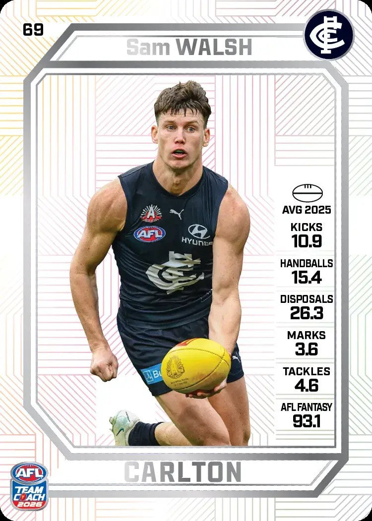 Sam Walsh, PEARL Parallel, 2026 Teamcoach AFL