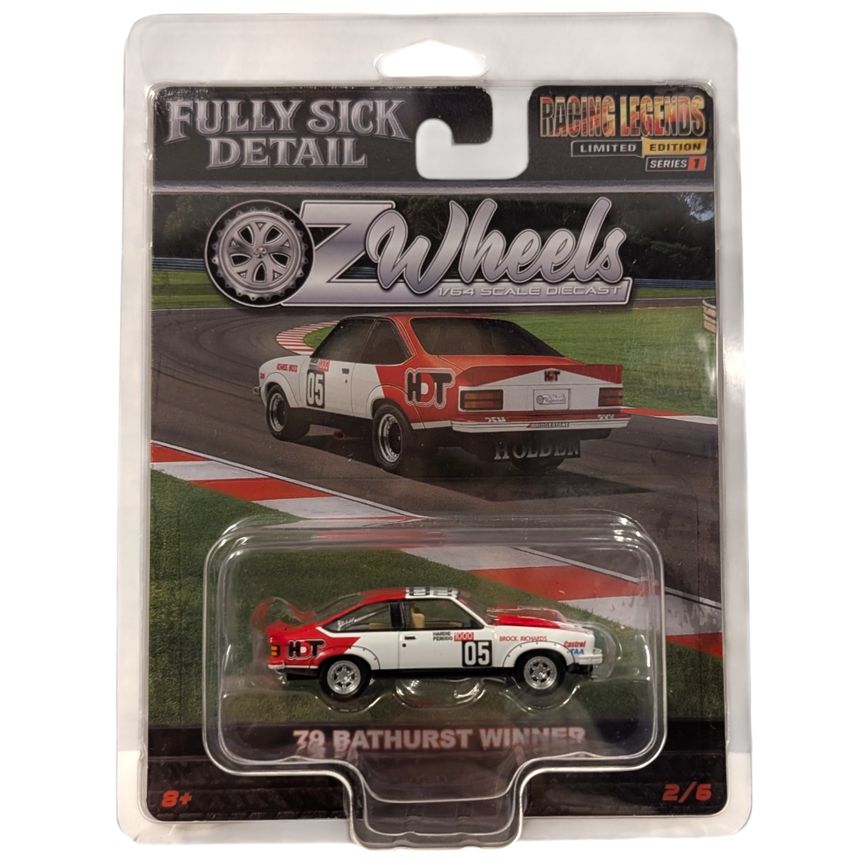 Oz Wheels 1979 Bathurst Winner Holden Torana A9X #05 Brock, Racing Legends, Fully Sick Detail FSD's Series 1 - 1:64 Scale Diecast