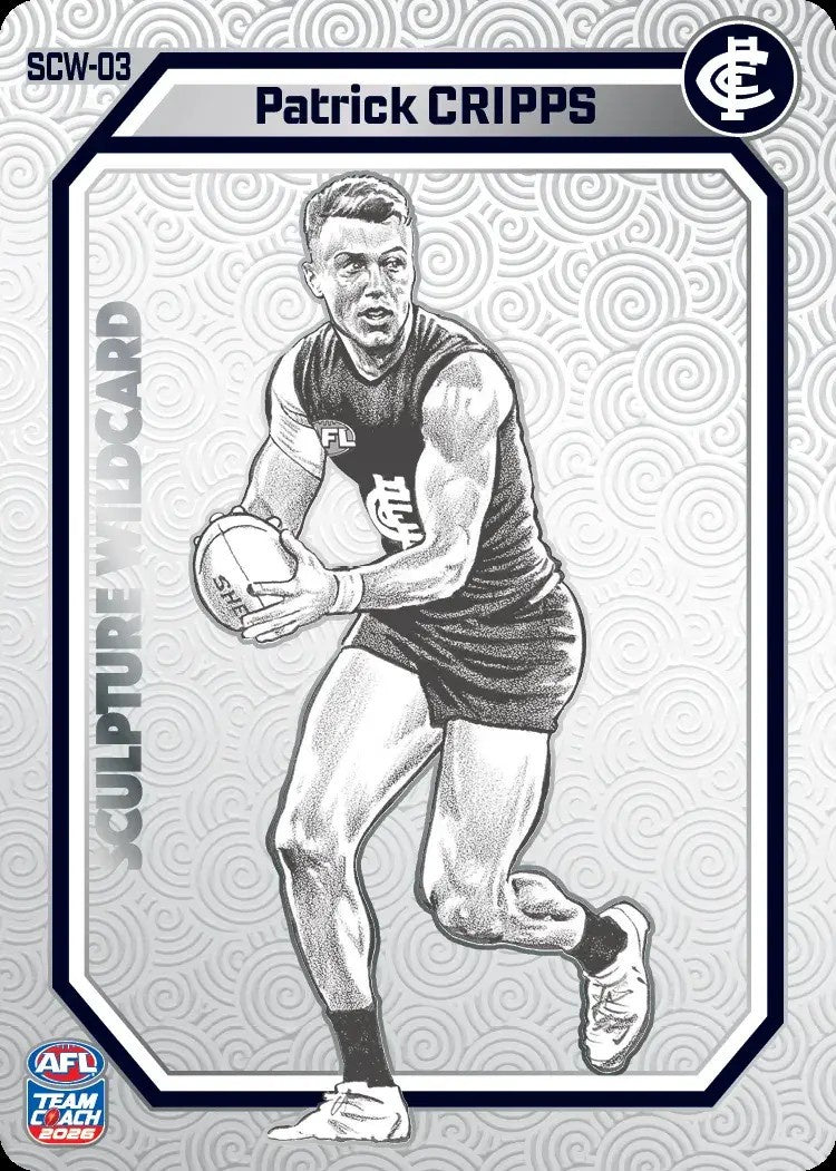 Patrick Cripps, Sculpture Wildcard, 2026 Teamcoach AFL
