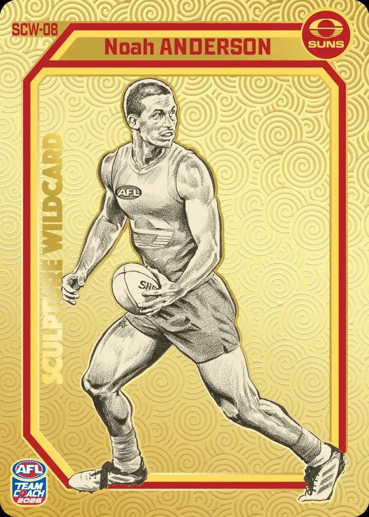 Noah Anderson, GOLD Sculpture Wildcard, 2026 Teamcoach AFL
