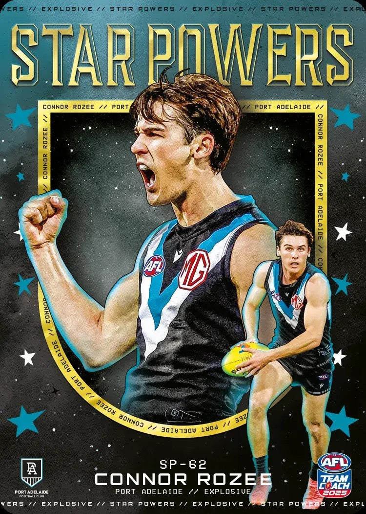 Connor Rozee, SP-62, TEAM Star Powers, 2025 Teamcoach AFL