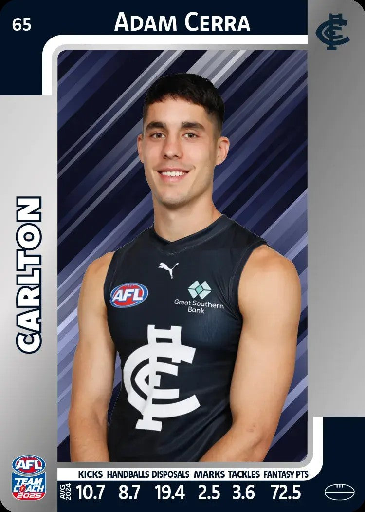 2025 Teamcoach AFL Silver Parallel Cards - Cards 1 to 100 - Pick Your Card