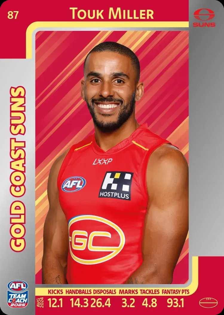 2025 Teamcoach AFL Silver Parallel Cards - Cards 1 to 100 - Pick Your Card