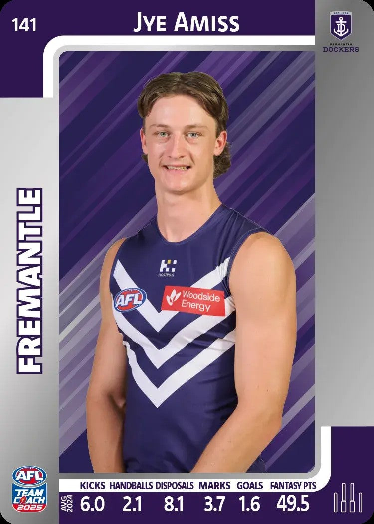 2025 Teamcoach AFL Silver Parallel Cards - Cards 101 to 198 - Pick Your Card