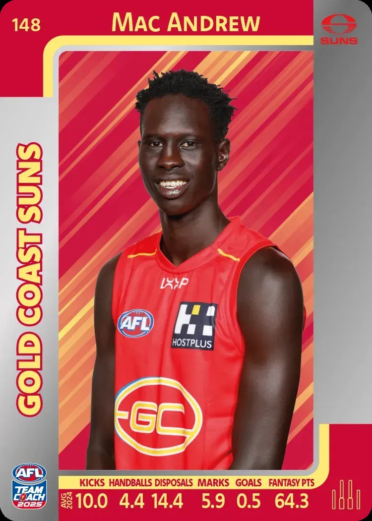 2025 Teamcoach AFL Silver Parallel Cards - Cards 101 to 198 - Pick Your Card