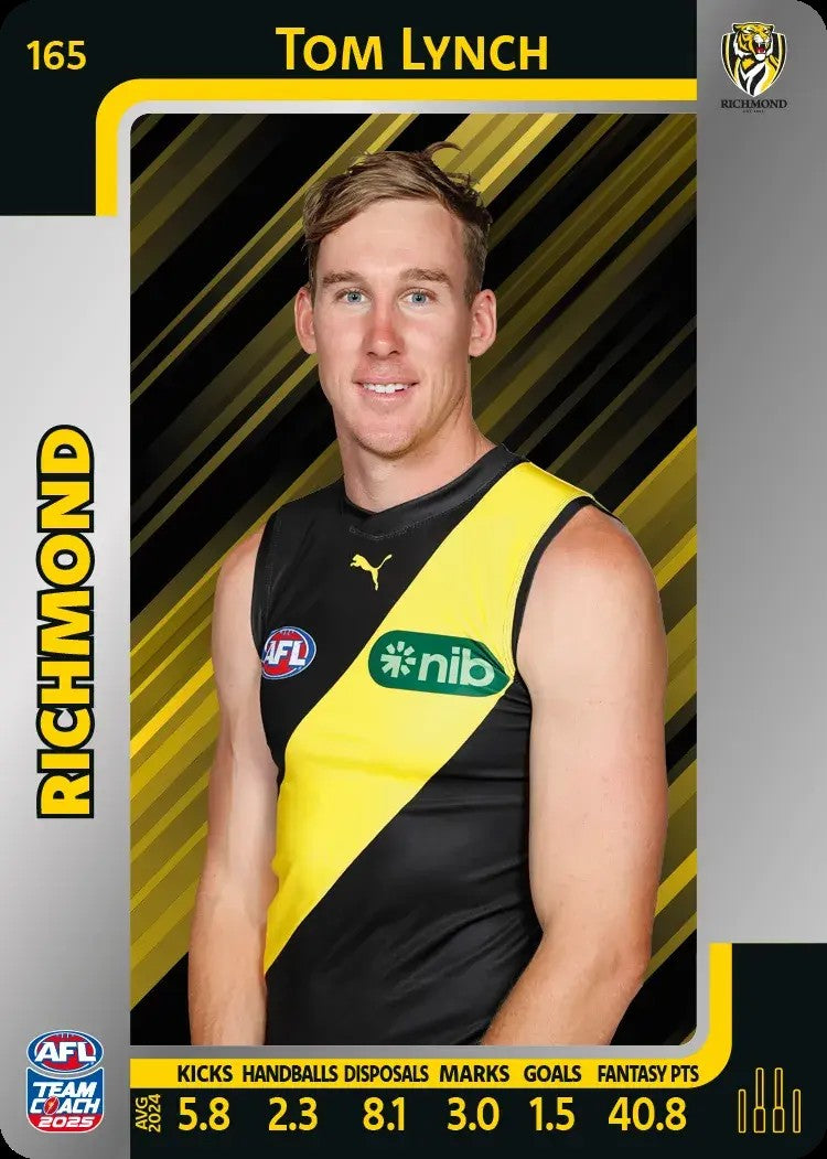 2025 Teamcoach AFL Silver Parallel Cards - Cards 101 to 198 - Pick Your Card