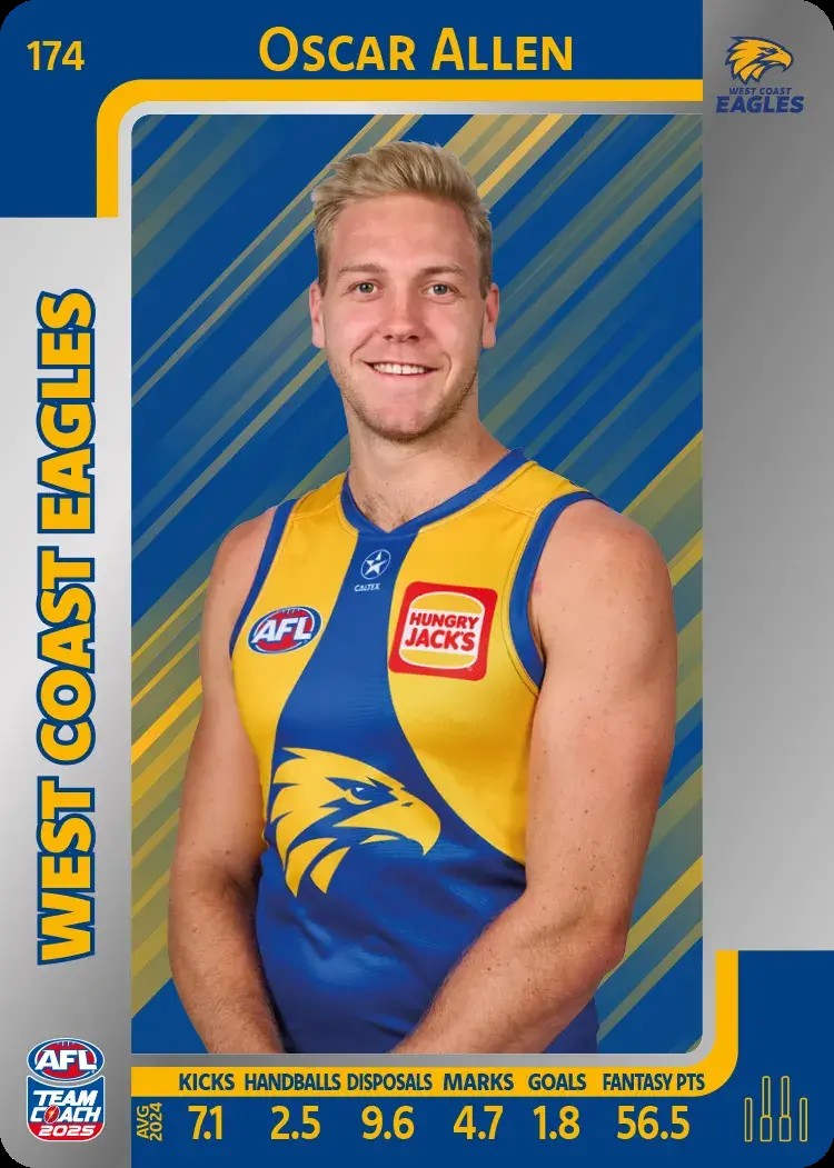 2025 Teamcoach AFL Silver Parallel Cards - Cards 101 to 198 - Pick Your Card