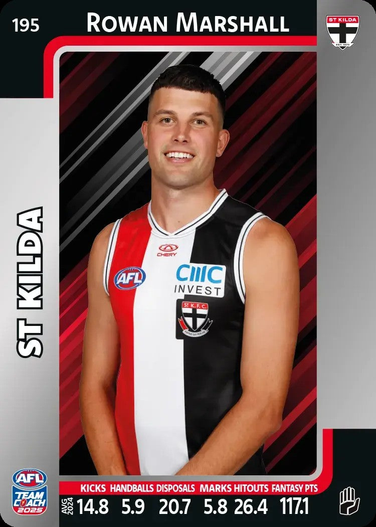 2025 Teamcoach AFL Silver Parallel Cards - Cards 101 to 198 - Pick Your Card