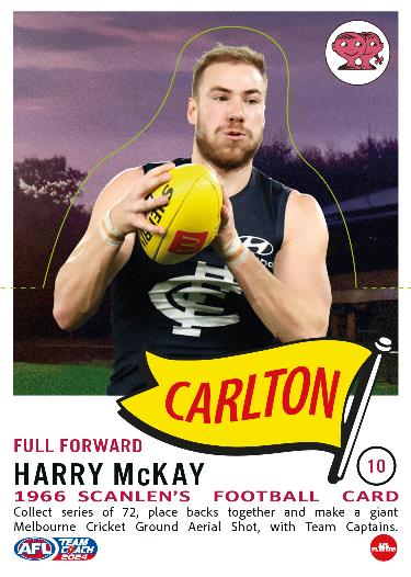 2024 Teamcoach AFL Scanlens Die-Cut - Cards 1 to 72 - Pick Your Card