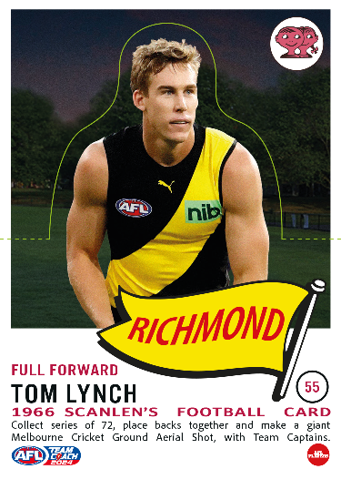 2024 Teamcoach AFL Scanlens Die-Cut - Cards 1 to 72 - Pick Your Card