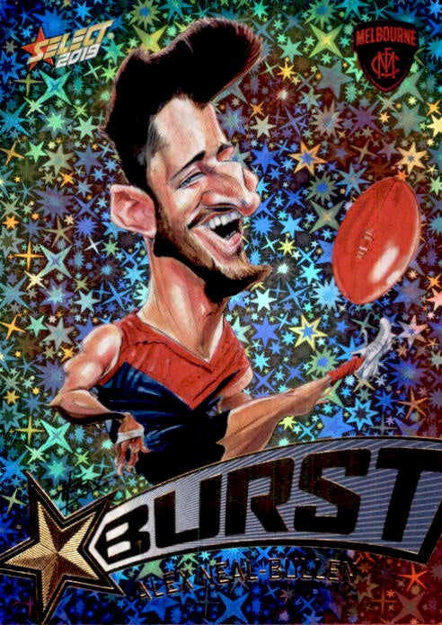 Alex Neal-Bullen, Starburst Tie-Dye Caricatures, 2019 Select AFL Footy Stars