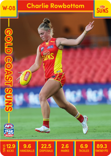 2023 Teamcoach AFL - AFLW Cards - Cards W-01 to W-18 - Pick Your Card