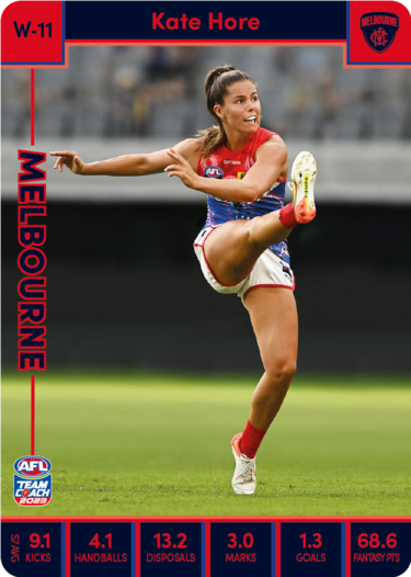 2023 Teamcoach AFL - AFLW Cards - Cards W-01 to W-18 - Pick Your Card