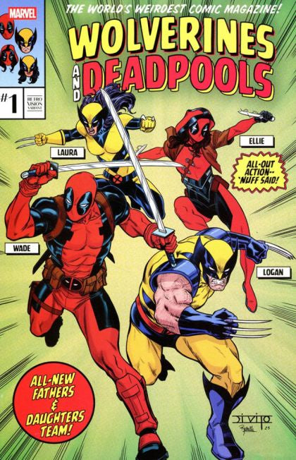 Wolverines & Deadpools #1 Andrea Di Vito Retro Vision Variant Comic