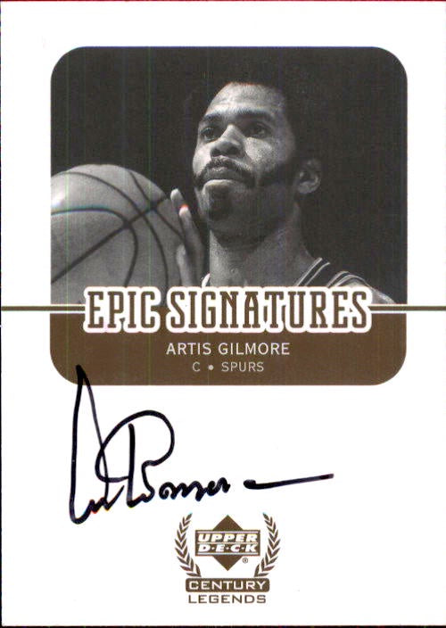 Artis Gilmore, Epic Signatures, 2008-09 UD Century Legends Basketball NBA