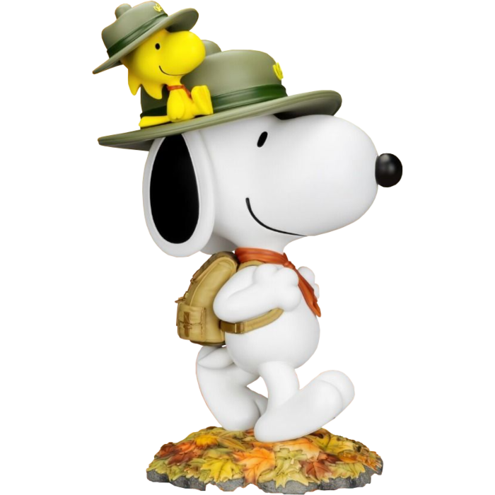 Peanuts - Camp Snoopy with Woodstock Master Craft 15" Statue