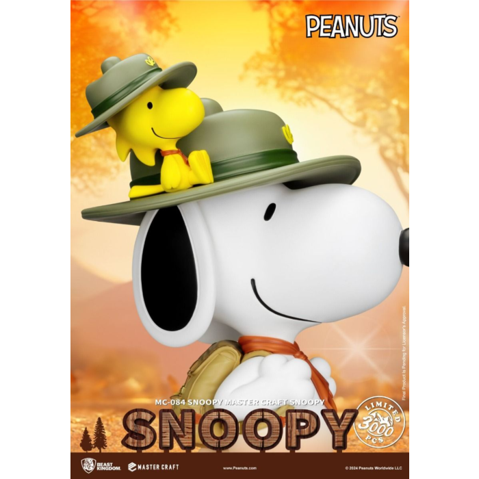 Peanuts - Camp Snoopy with Woodstock Master Craft 15" Statue
