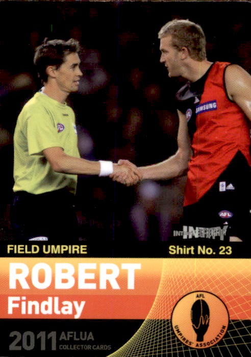 Robert Finlay (Dustin Fletcher) Field Umpire, 2011 AFLUA Umpire Cards