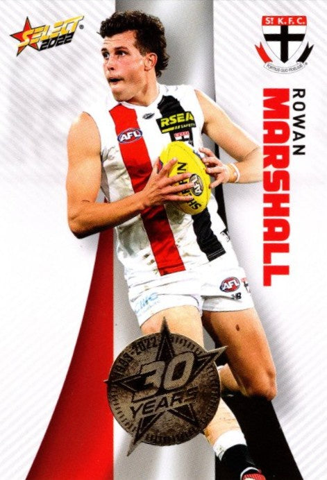 Rowan Marshall, 30 Years Gold Seal, 2022 Select AFL Footy Stars