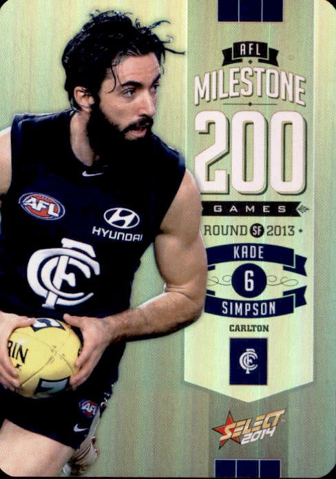 Kade Simpson, 200 Game Milestone, 2014 Select AFL Champions