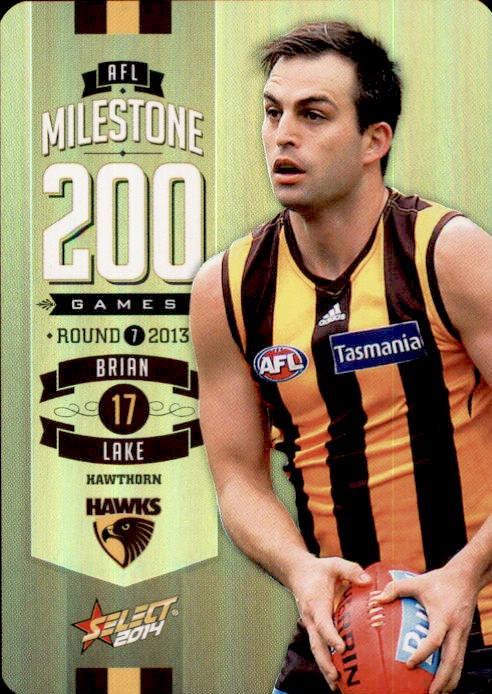 Brian Lake, 200 Game Milestone, 2014 Select AFL Champions