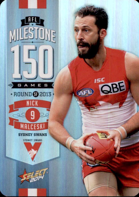 Nick Malceski, 150 Game Milestone, 2014 Select AFL Champions