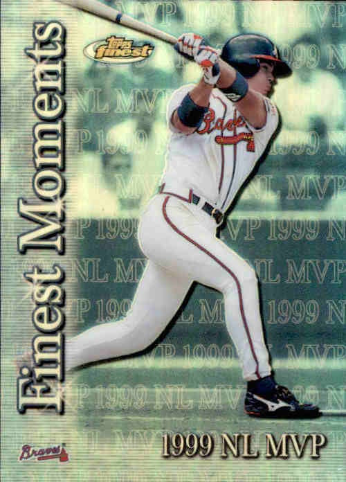 Chipper Jones, Finest Moments Refractor, 2000 Topps Finest Baseball MLB