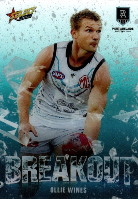 Ollie Wines, B65, Breakout, 2025 Select AFL Footy Stars