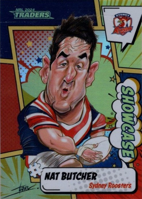 Nat Butcher, #41/60, Showcase Case Card, 2024 TLA Traders Titanium NRL Rugby League