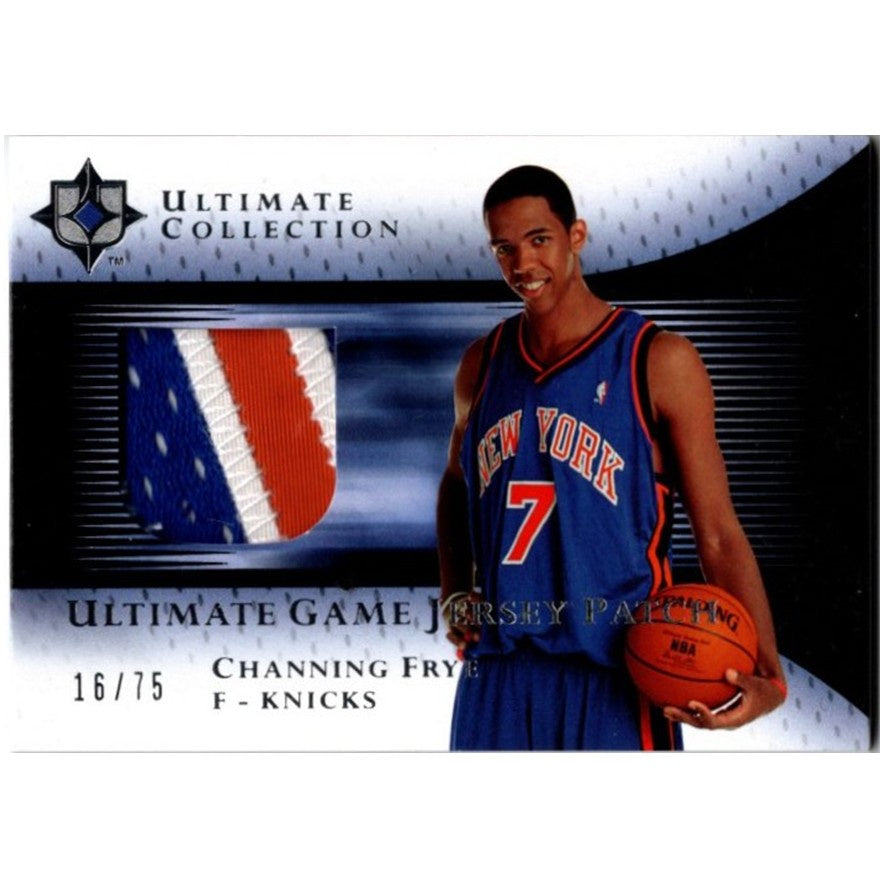 Channing Frye, Ultimate Game Jersey Patch /75, 2005-06 UD Ultimate Collection Basketball NBA